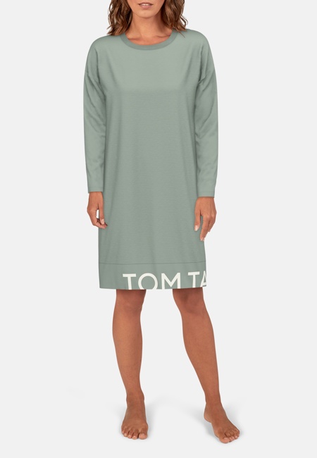 TOM TAILOR Damen Nachthemd grün uni