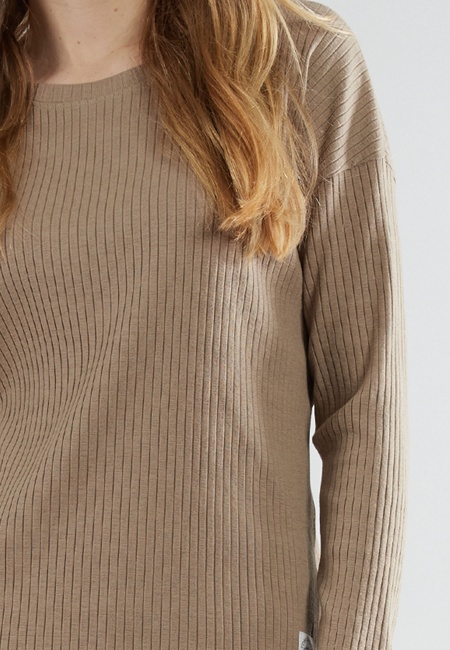 TOM TAILOR Damen Trainingsanzug braun uni