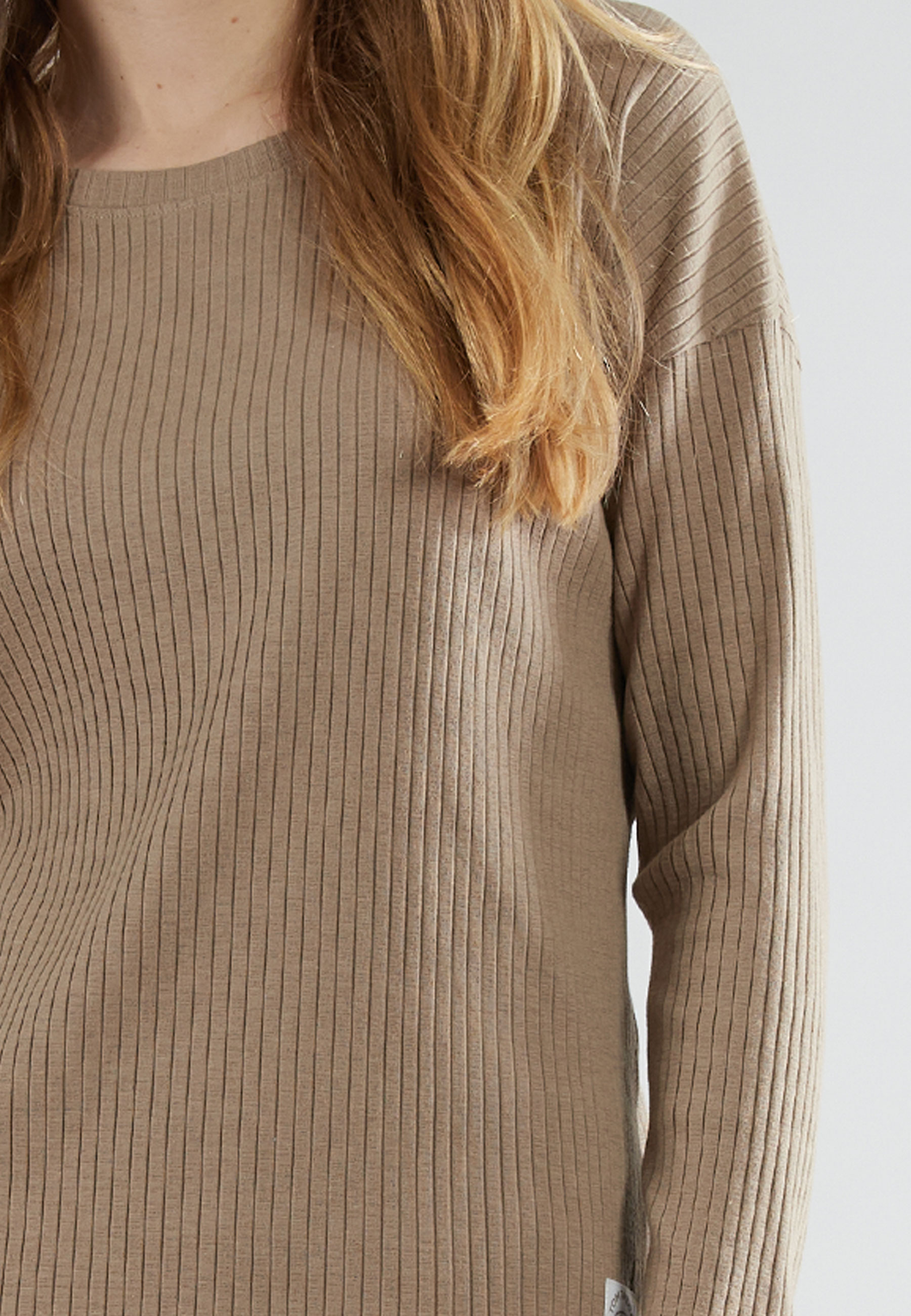 TOM TAILOR Damen Trainingsanzug braun uni