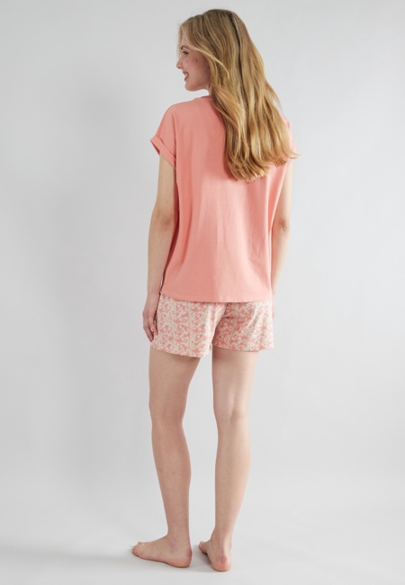 TOM TAILOR Damen Shorty rot bedruckt