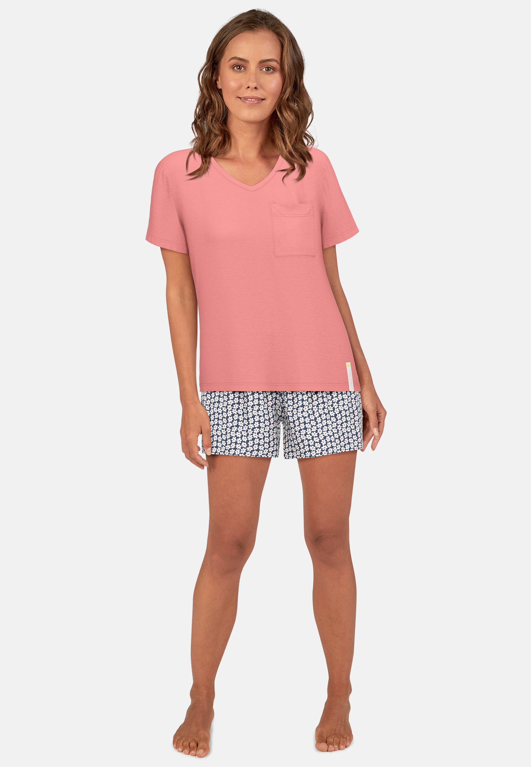 TOM TAILOR Damen Shorty rot bedruckt