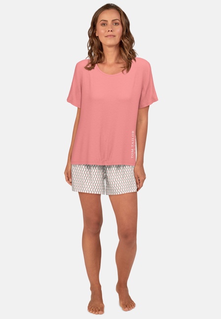 TOM TAILOR Damen Shorty rot bedruckt