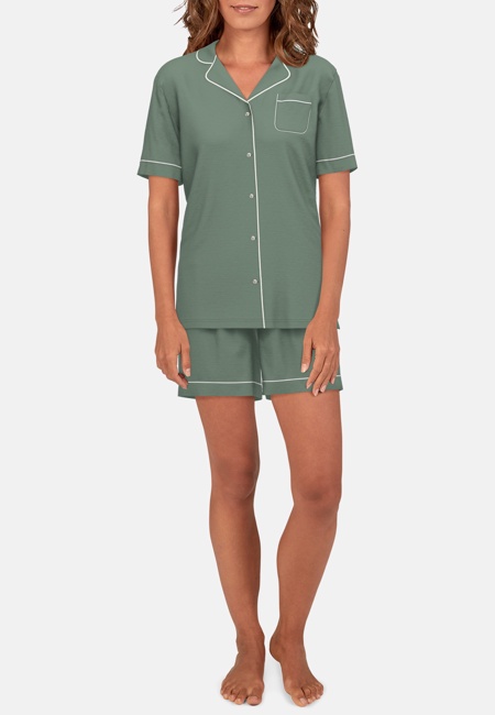 TOM TAILOR Damen Shorty grün uni