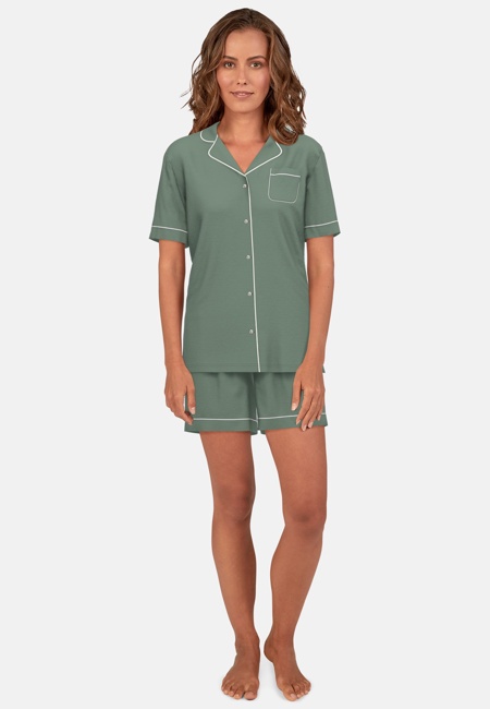 TOM TAILOR Damen Shorty grün uni