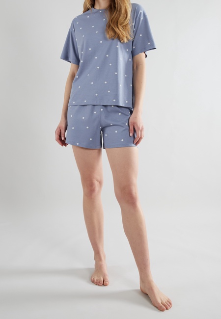 TOM TAILOR Damen Shorty blau gepunktet