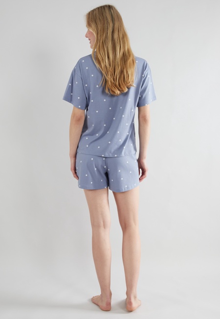 TOM TAILOR Damen Shorty blau gepunktet