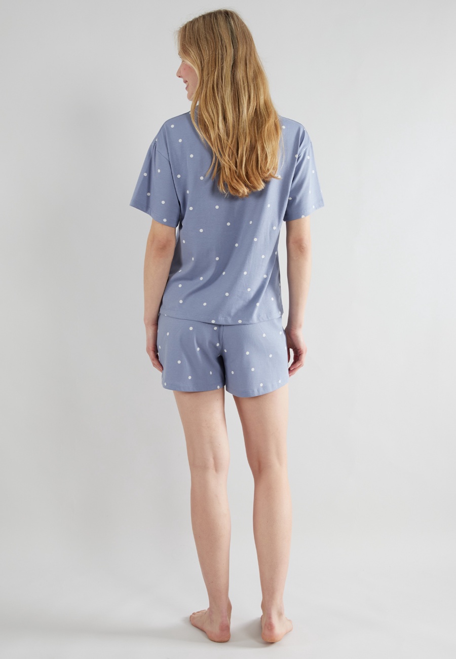 TOM TAILOR Damen Shorty blau gepunktet