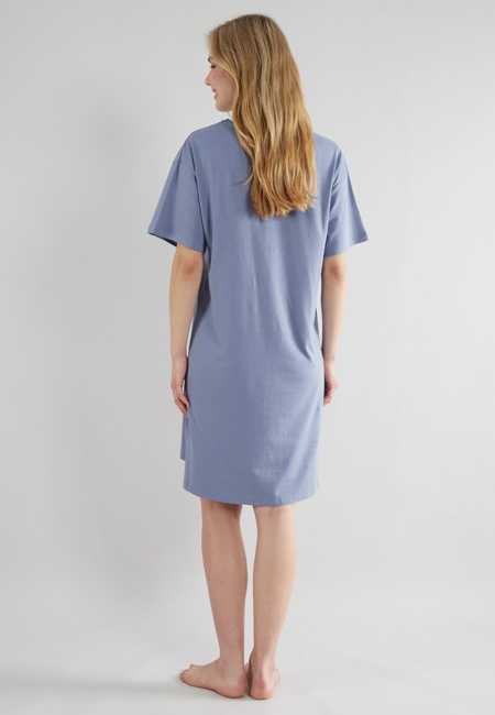 TOM TAILOR Damen Nachthemd blau uni
