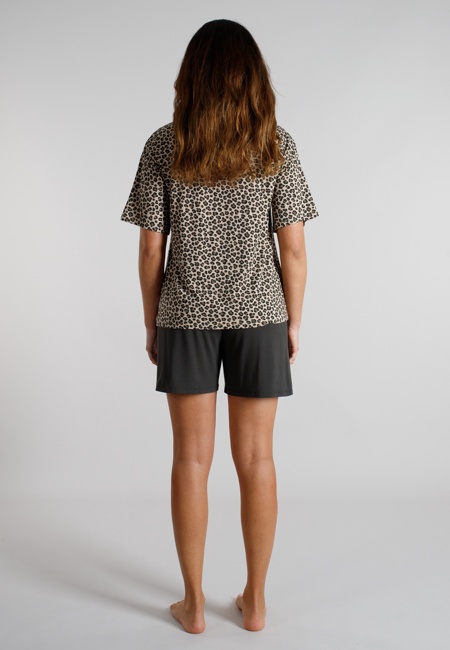 TOM TAILOR Damen Shorty braun bedruckt