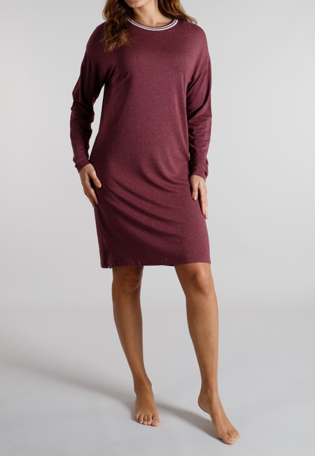 TOM TAILOR Damen Nachthemd rot uni