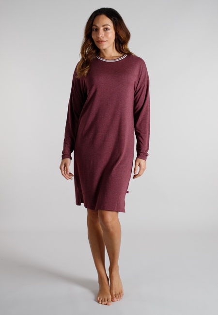 TOM TAILOR Damen Nachthemd rot uni