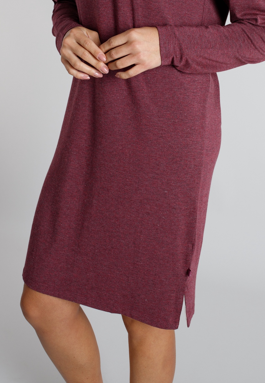 TOM TAILOR Damen Nachthemd rot uni