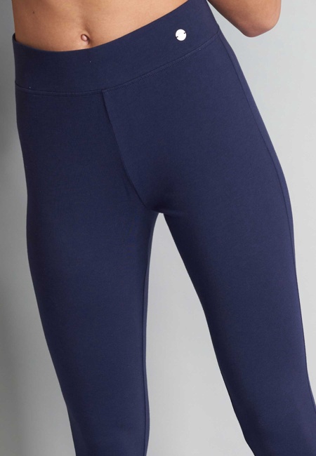 Damen Lange-Hose blau uni