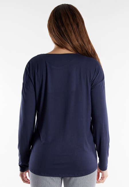 Damen Oberteil blau uni