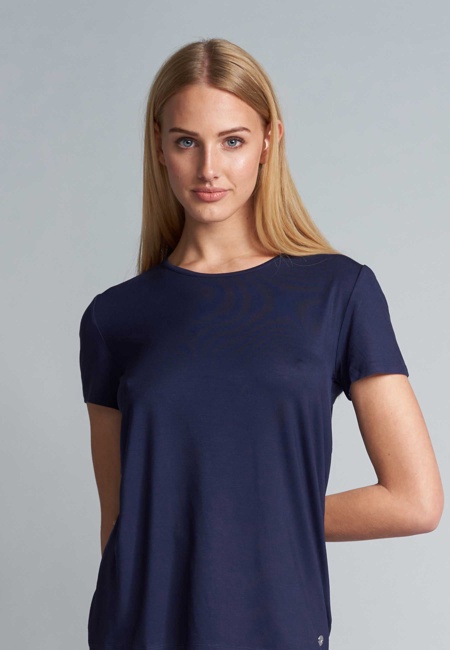 Damen Oberteil blau uni