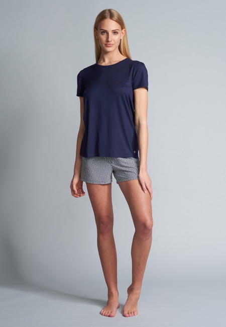 Damen Oberteil blau uni