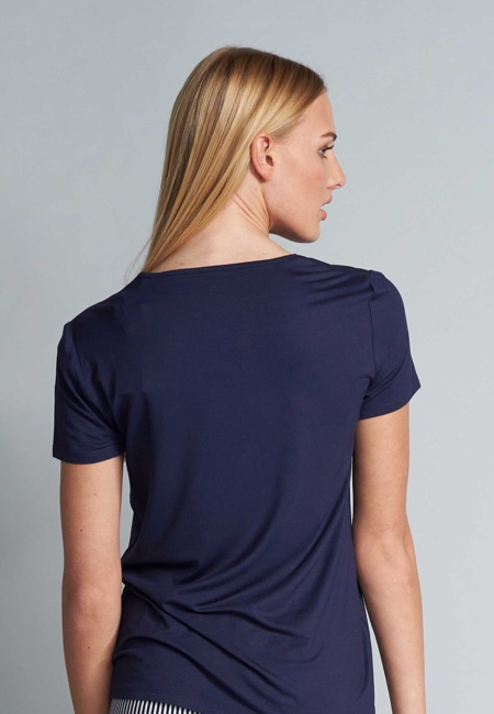 Damen Oberteil blau uni