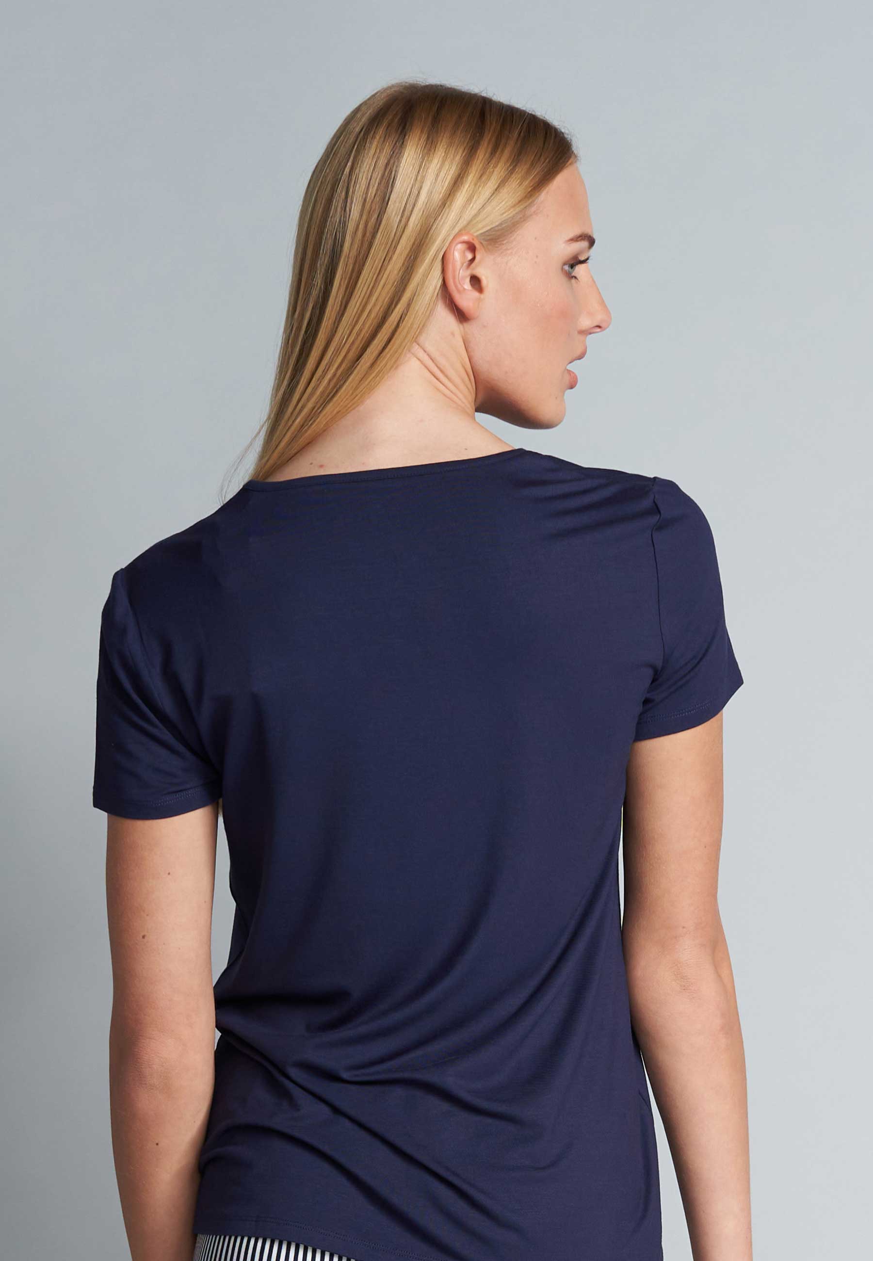 Damen Oberteil blau uni