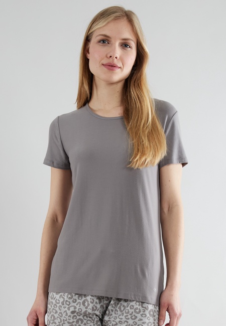 TOM TAILOR Damen Shirt grau uni