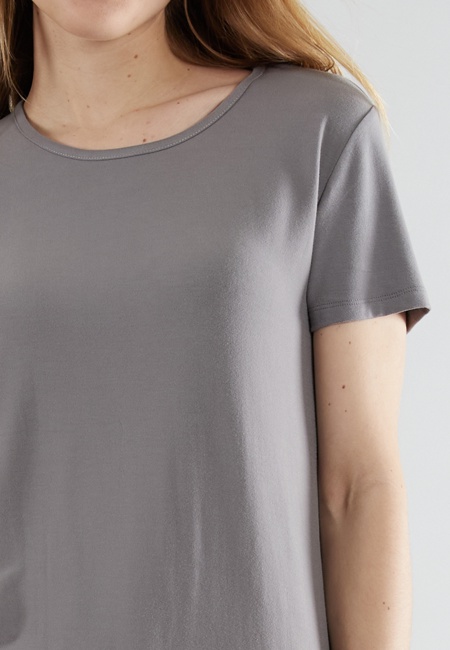 TOM TAILOR Damen Shirt grau uni
