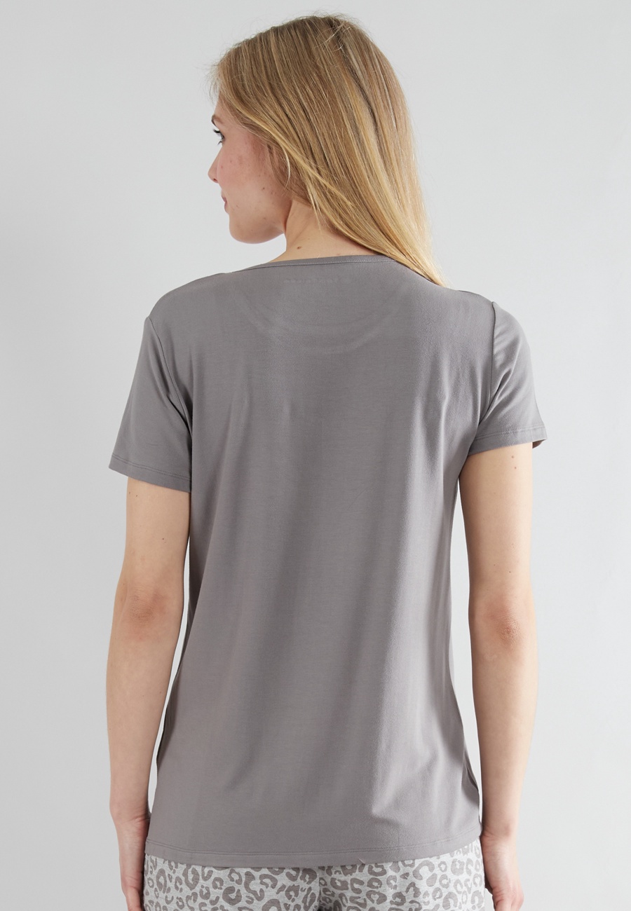TOM TAILOR Damen Shirt grau uni
