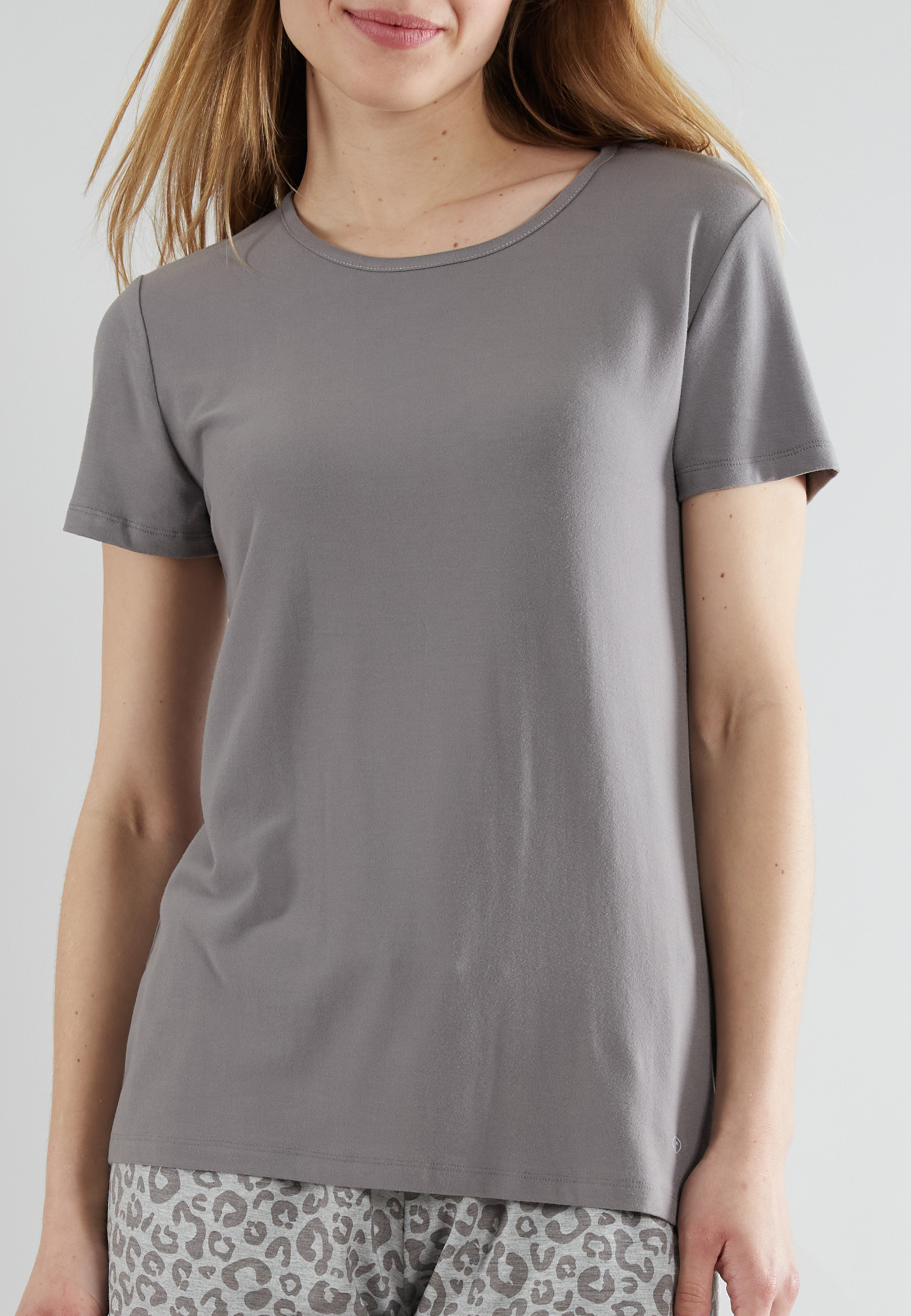 TOM TAILOR Damen Shirt grau uni