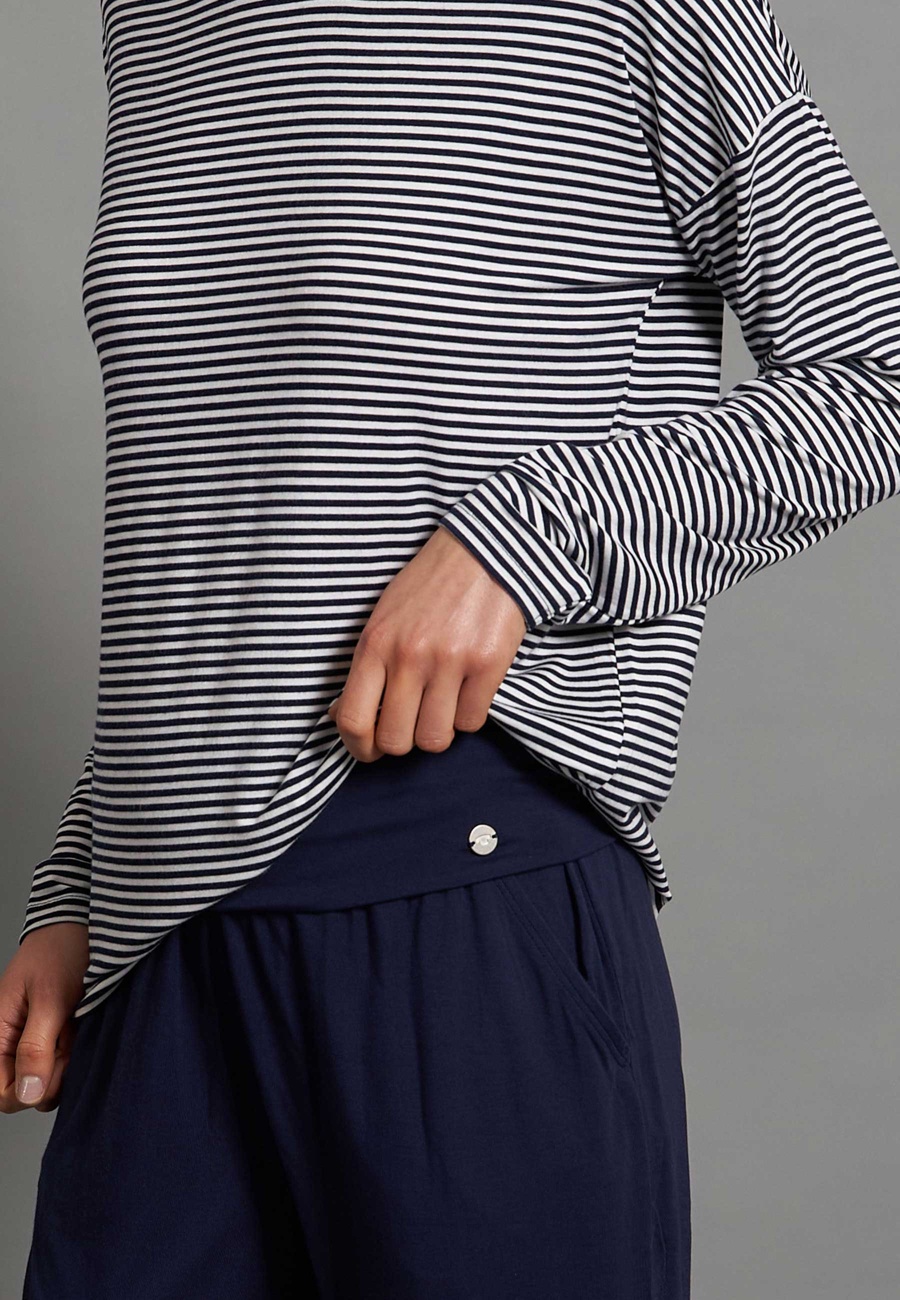 Damen Lange-Hose blau uni