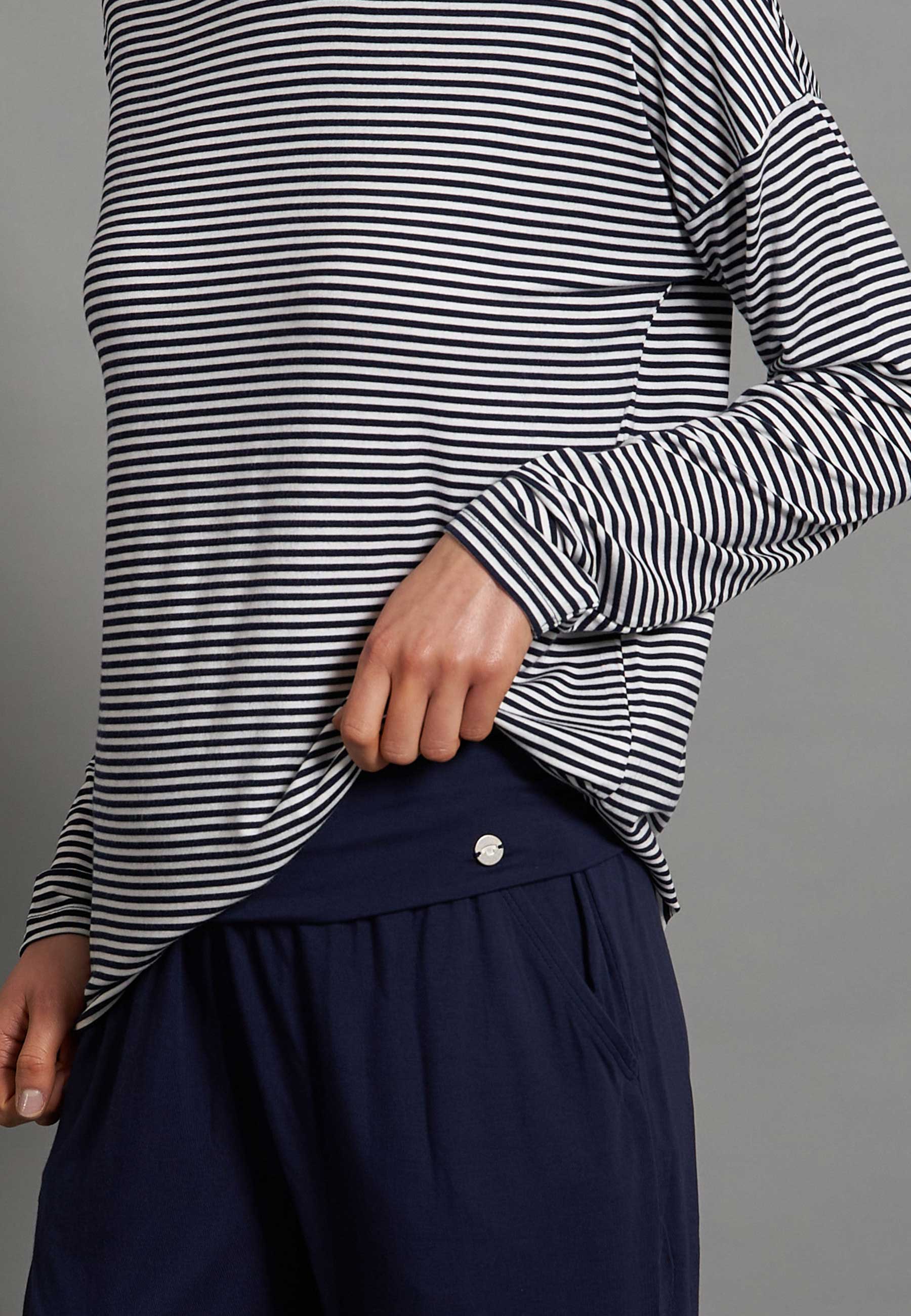 Damen Lange-Hose blau uni