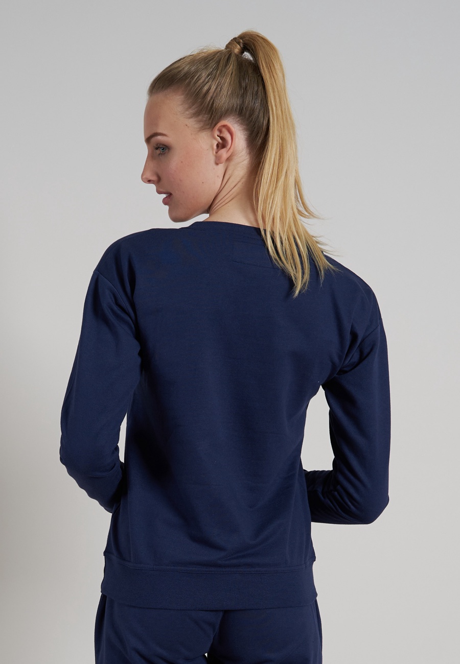 Damen Oberteil blau uni