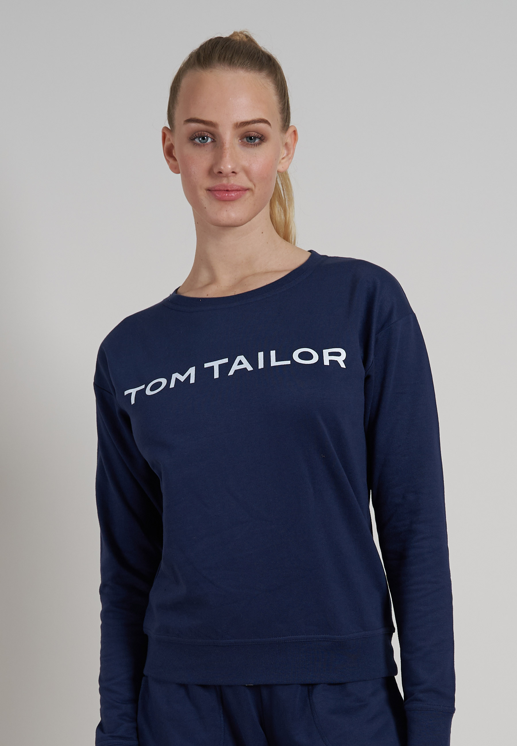Damen Oberteil blau uni