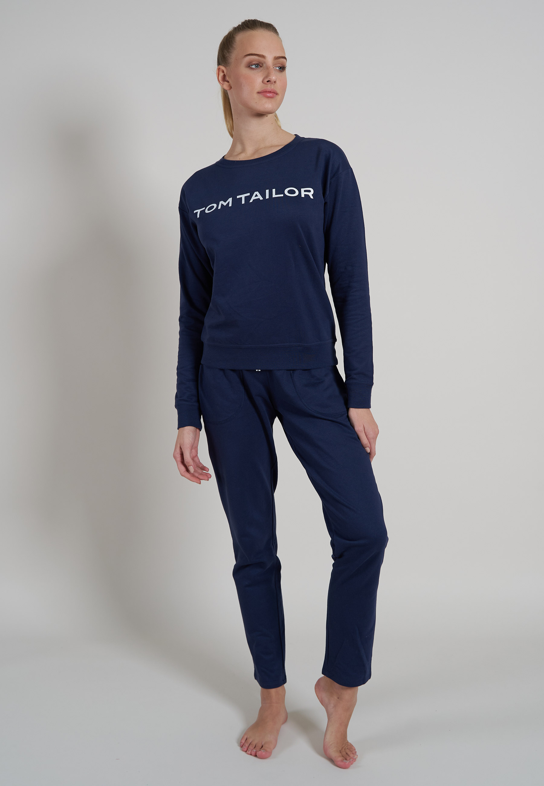 Damen Oberteil blau uni