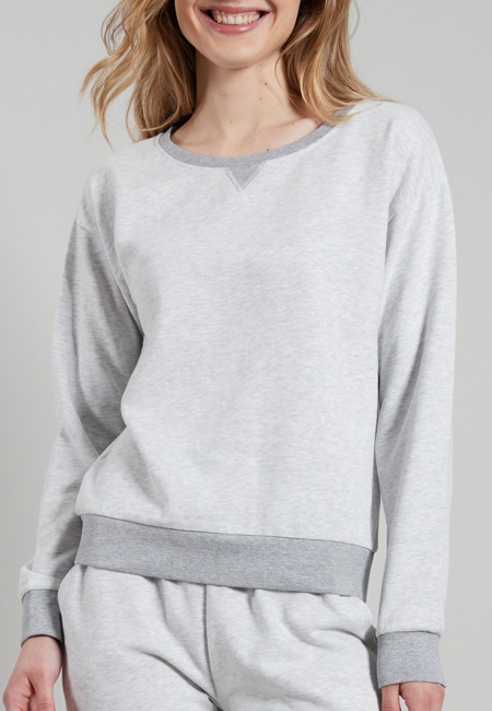 TOM TAILOR Damen Oberteil weiß uni