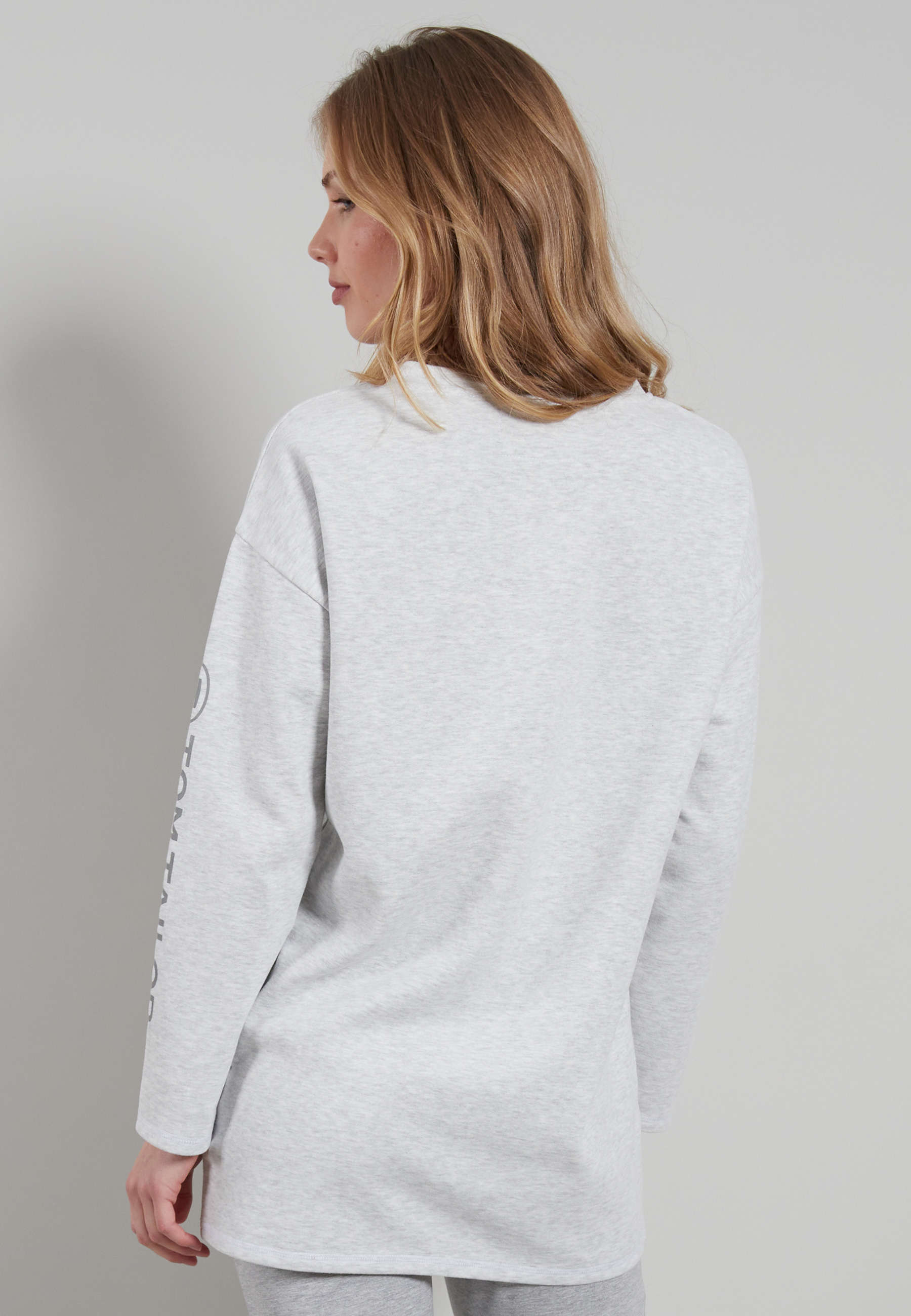 TOM TAILOR Damen Longsleeve weiß uni