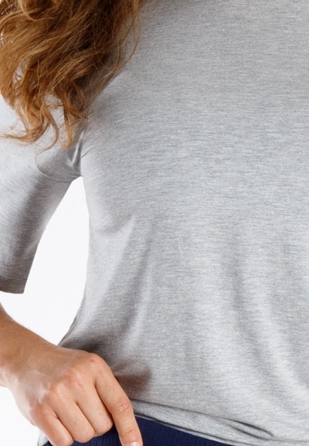 TOM TAILOR Damen Shirt grau uni