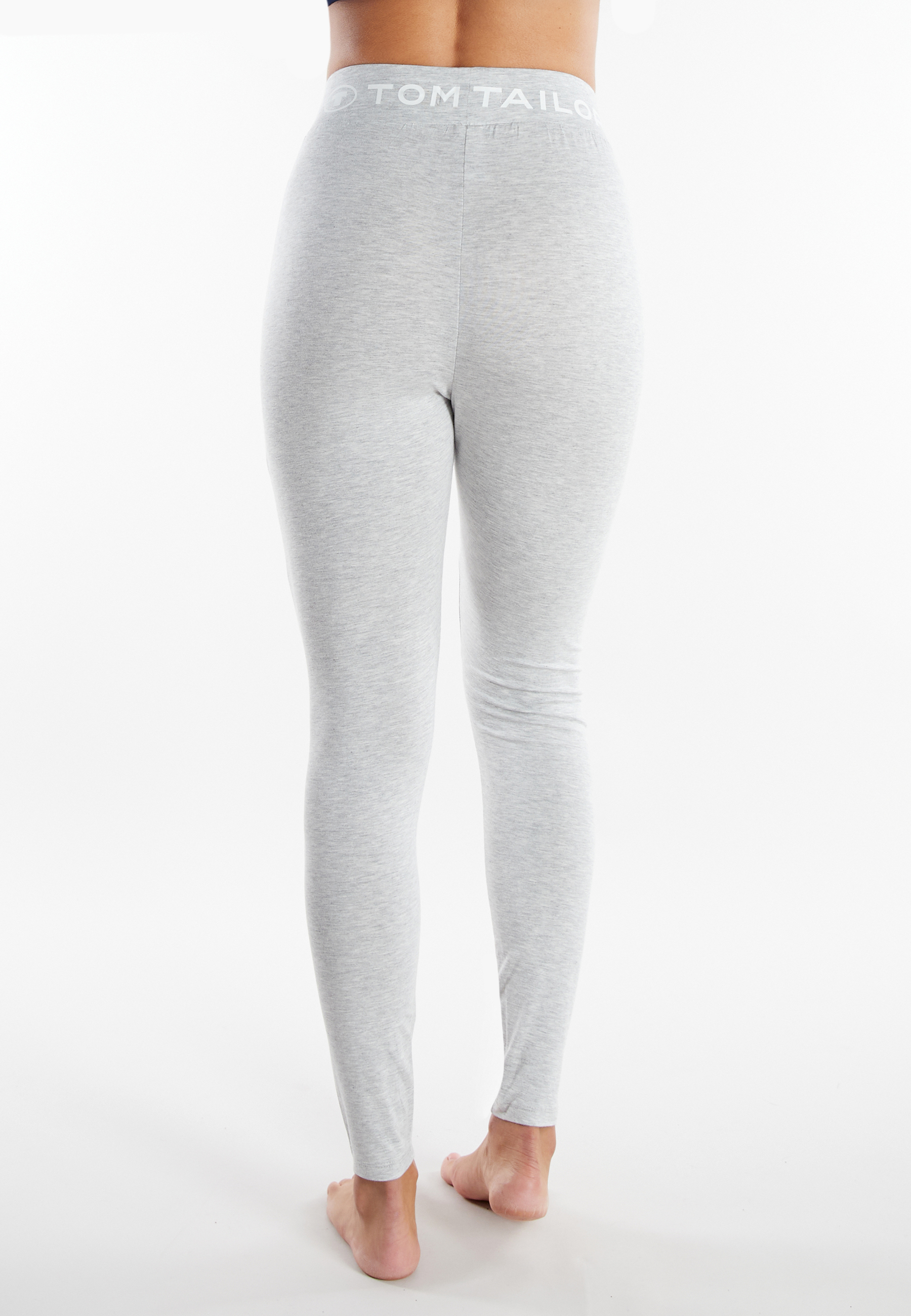 TOM TAILOR Damen Lange-Hose grau uni