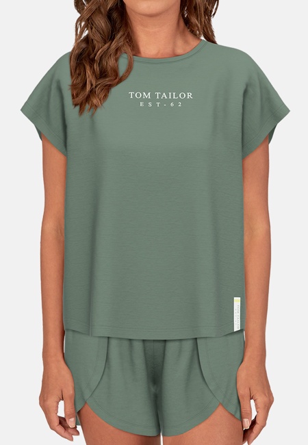 TOM TAILOR Damen Shirt grün uni