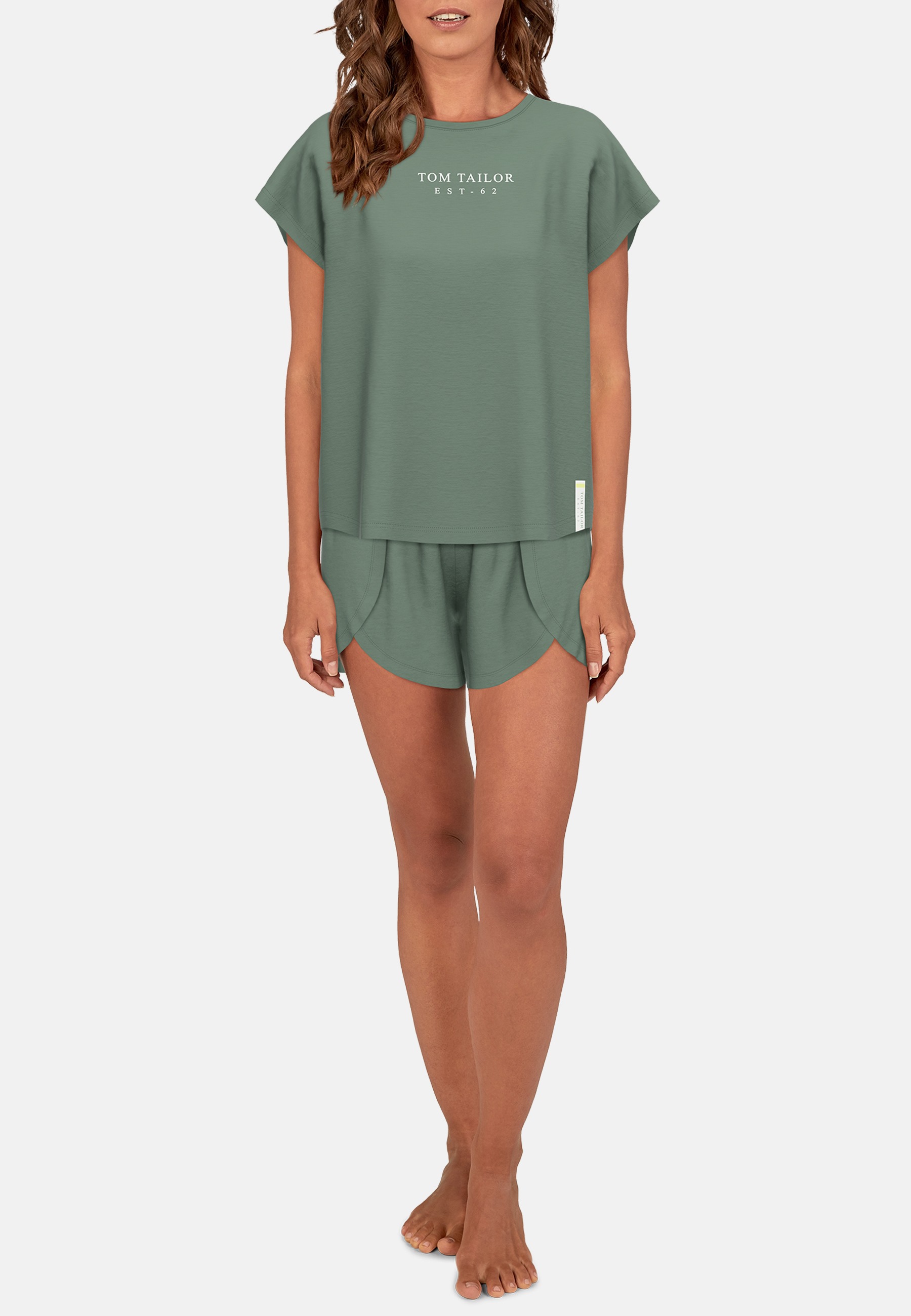 TOM TAILOR Damen Shirt grün uni