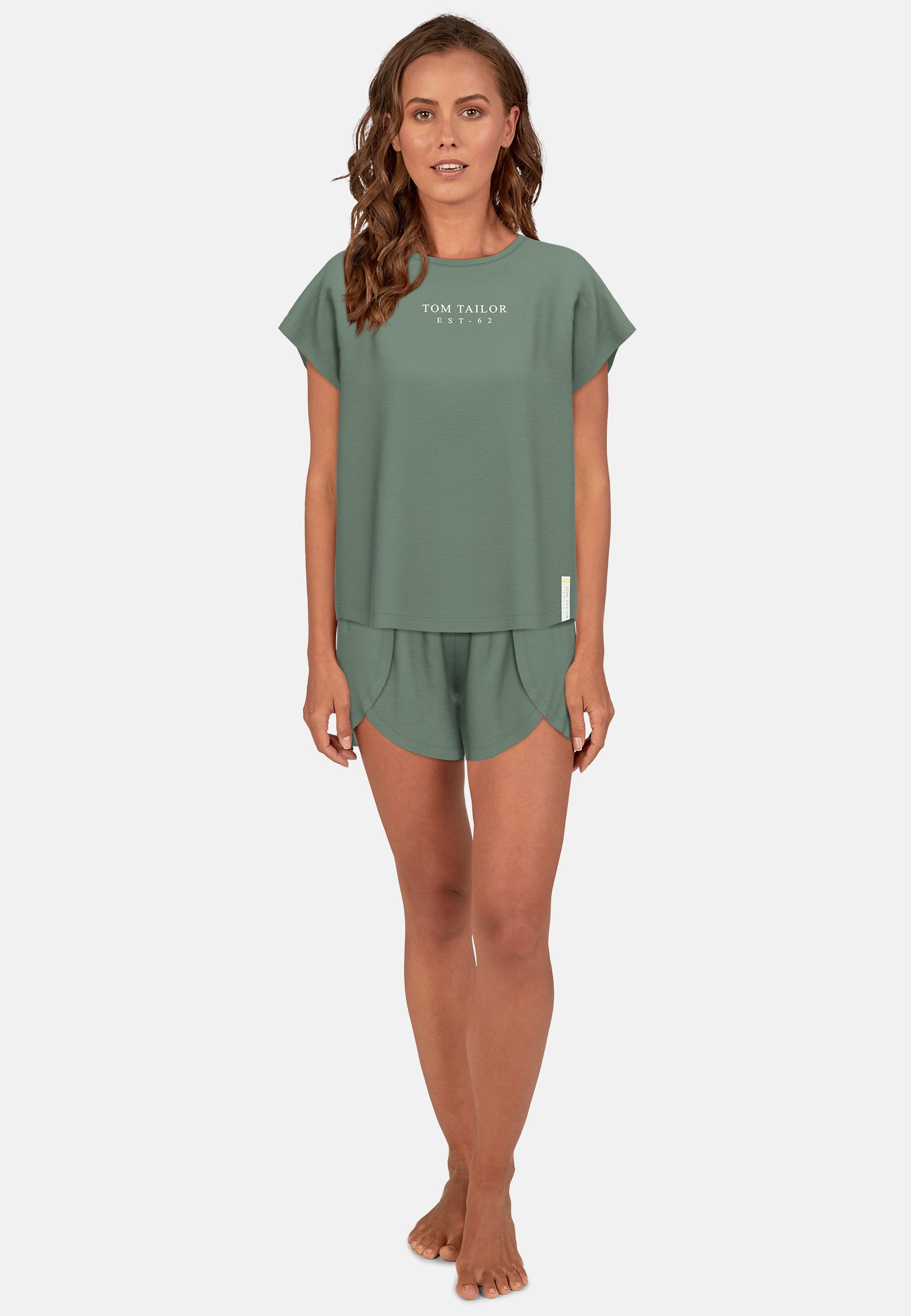 TOM TAILOR Damen Shirt grün uni