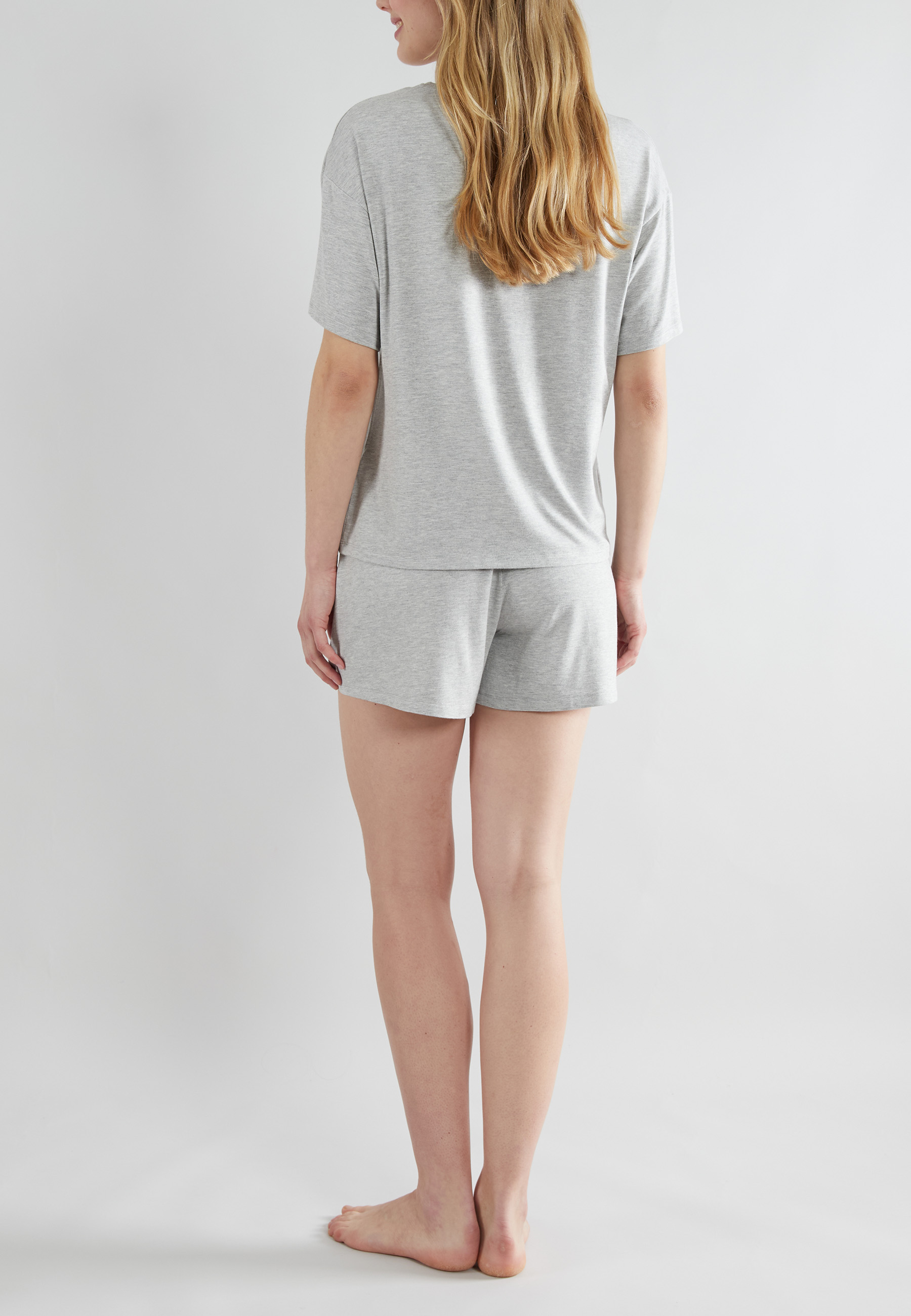 TOM TAILOR Damen Short-Pants grau melange