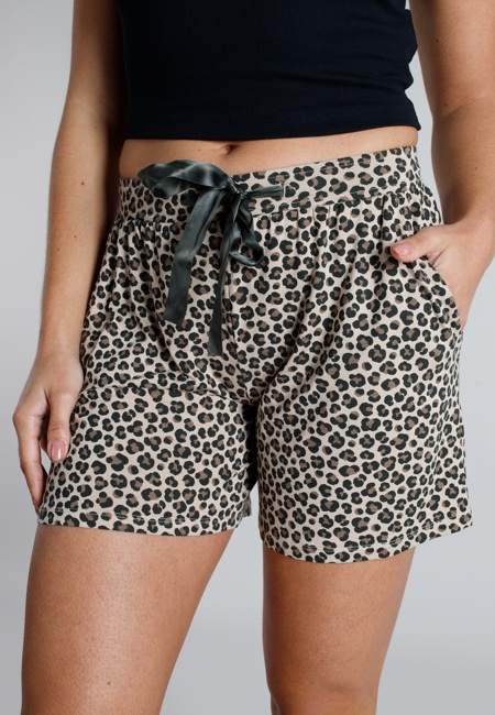 TOM TAILOR Damen Kurze-Hose braun bedruckt