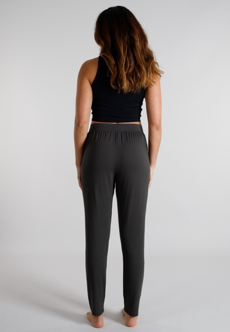 TOM TAILOR Damen Lange-Hose grau uni