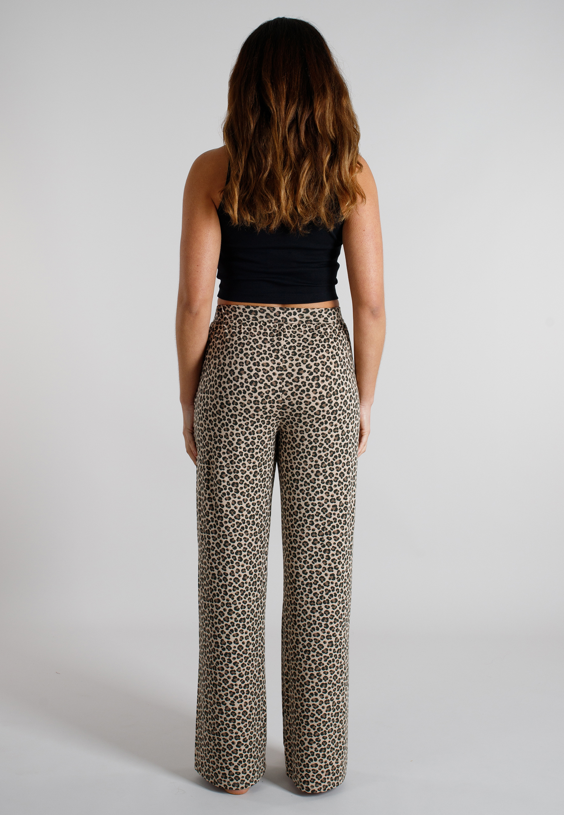 TOM TAILOR Damen Lange-Hose braun bedruckt