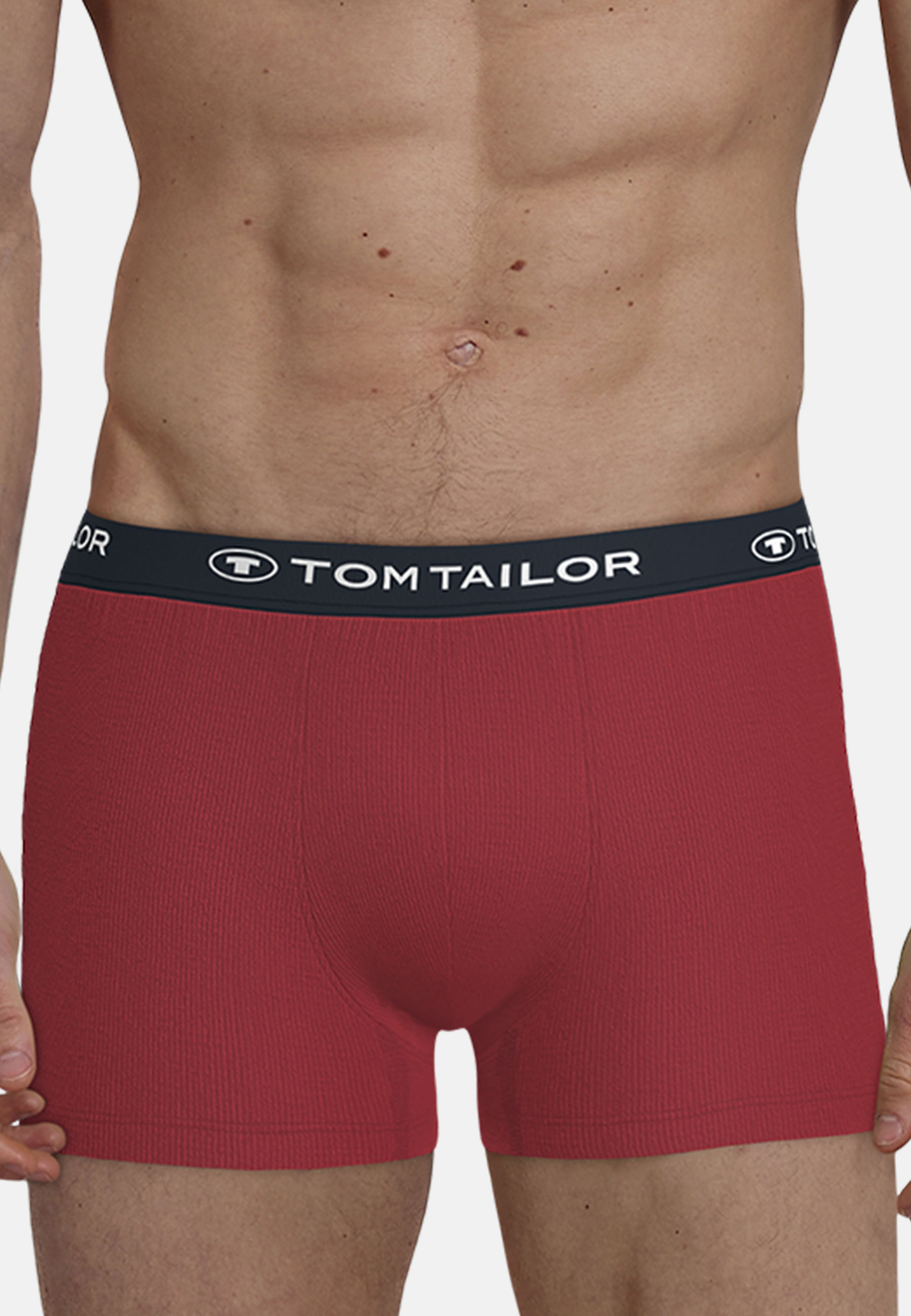 Herren Pants rot melange 3er Pack