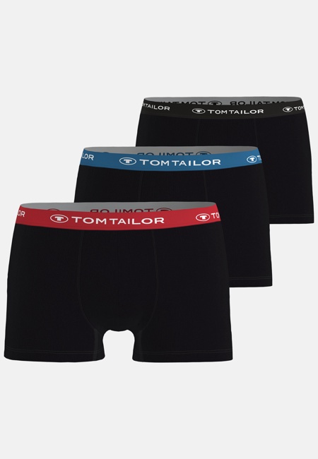 Herren Pants schwarz melange 3er Pack