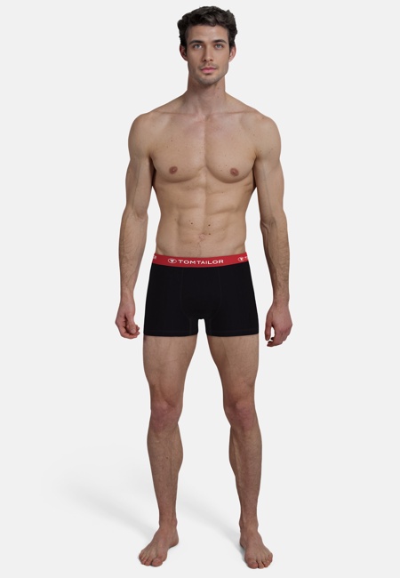 Herren Pants schwarz melange 3er Pack