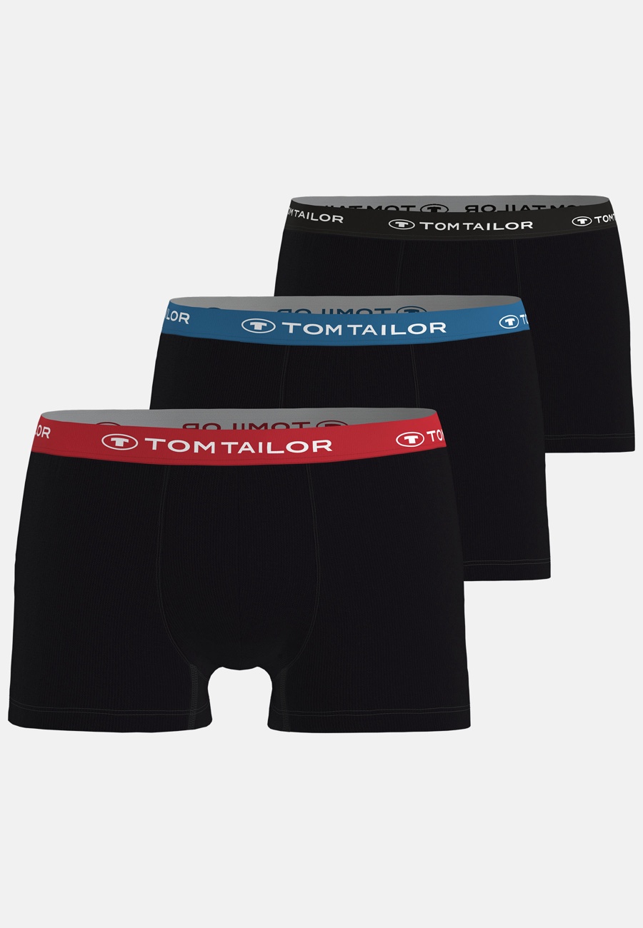 Herren Pants schwarz melange 3er Pack