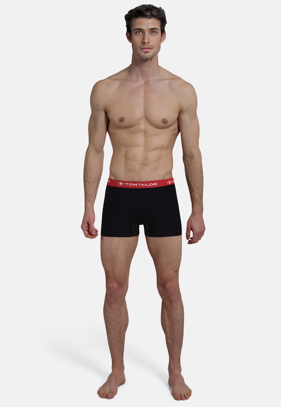 Herren Pants schwarz melange 3er Pack