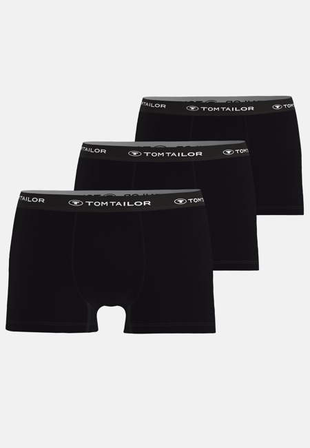 Herren Pants schwarz melange 3er Pack