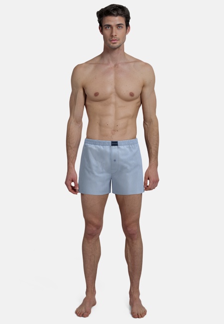 TOM TAILOR Herren Boxershort blau kariert 2er Pack