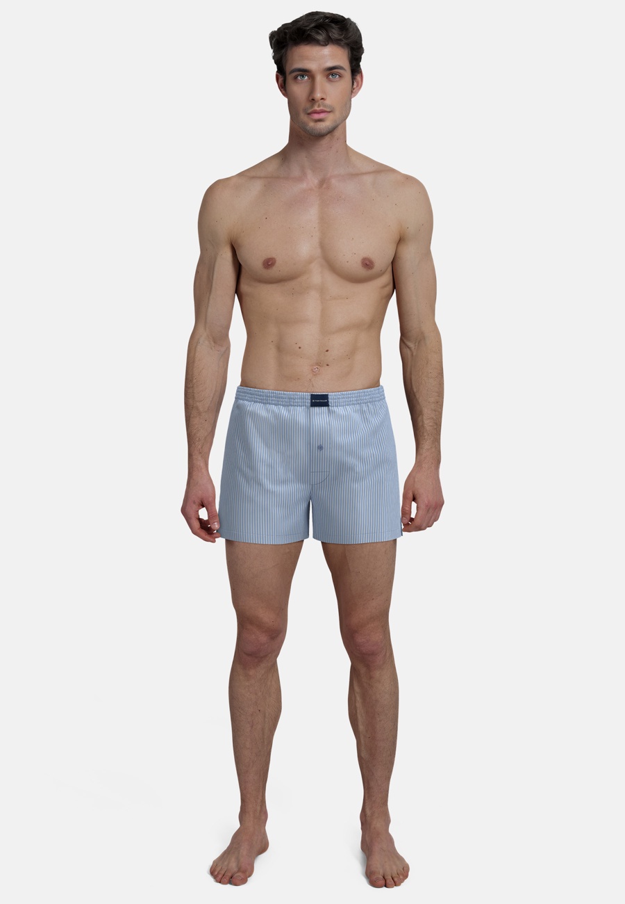 TOM TAILOR Herren Boxershort blau kariert 2er Pack